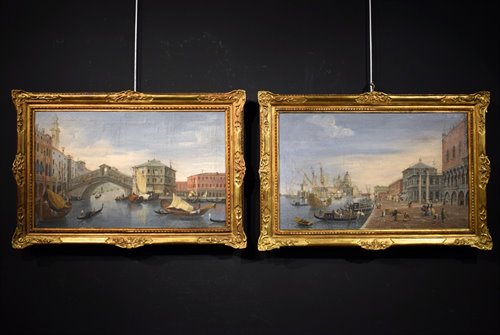 Coppia di magnifiche vedute di Venezia